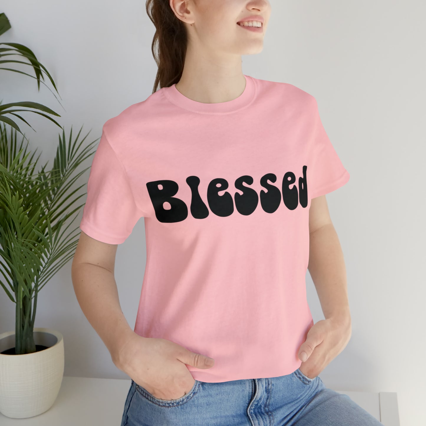 Groovy Blessed Black T-Shirt