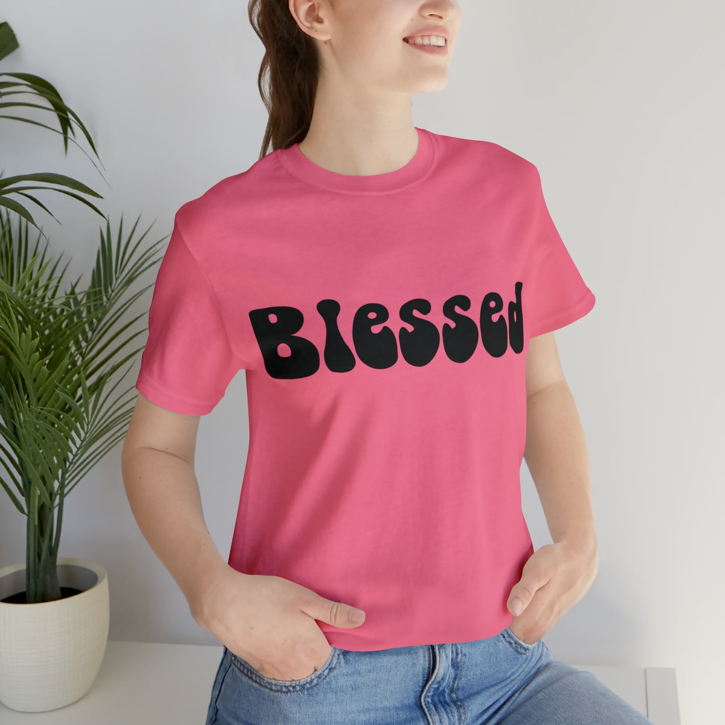 Groovy Blessed Black T-Shirt