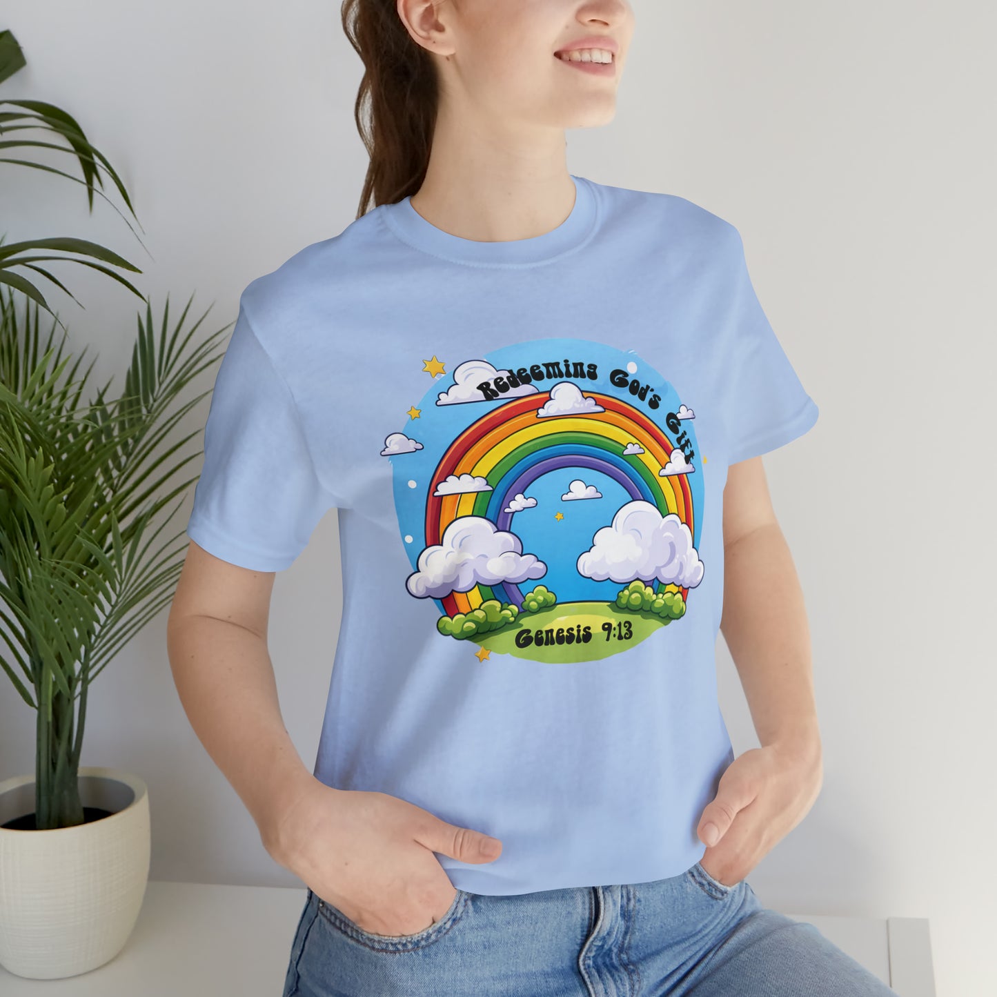Christian Rainbow With Clouds T-Shirt