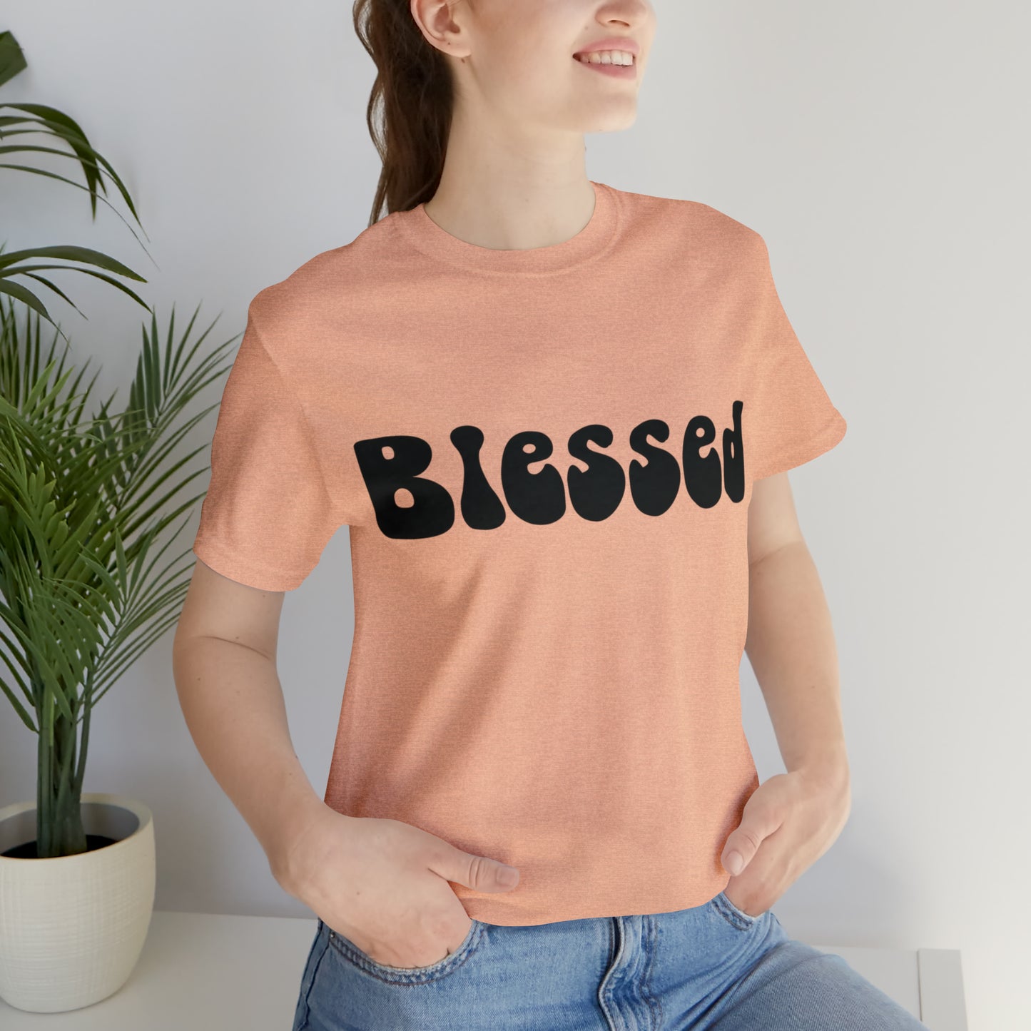 Groovy Blessed Black T-Shirt
