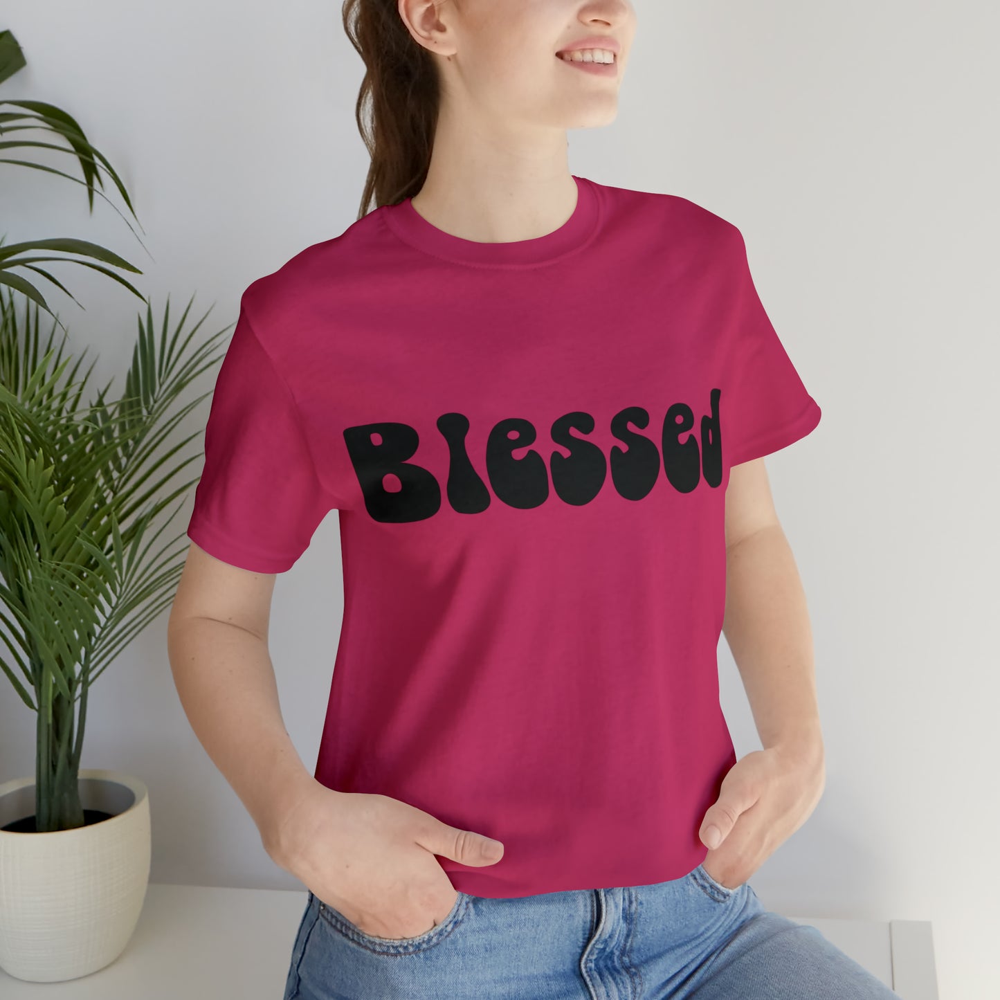 Groovy Blessed Black T-Shirt
