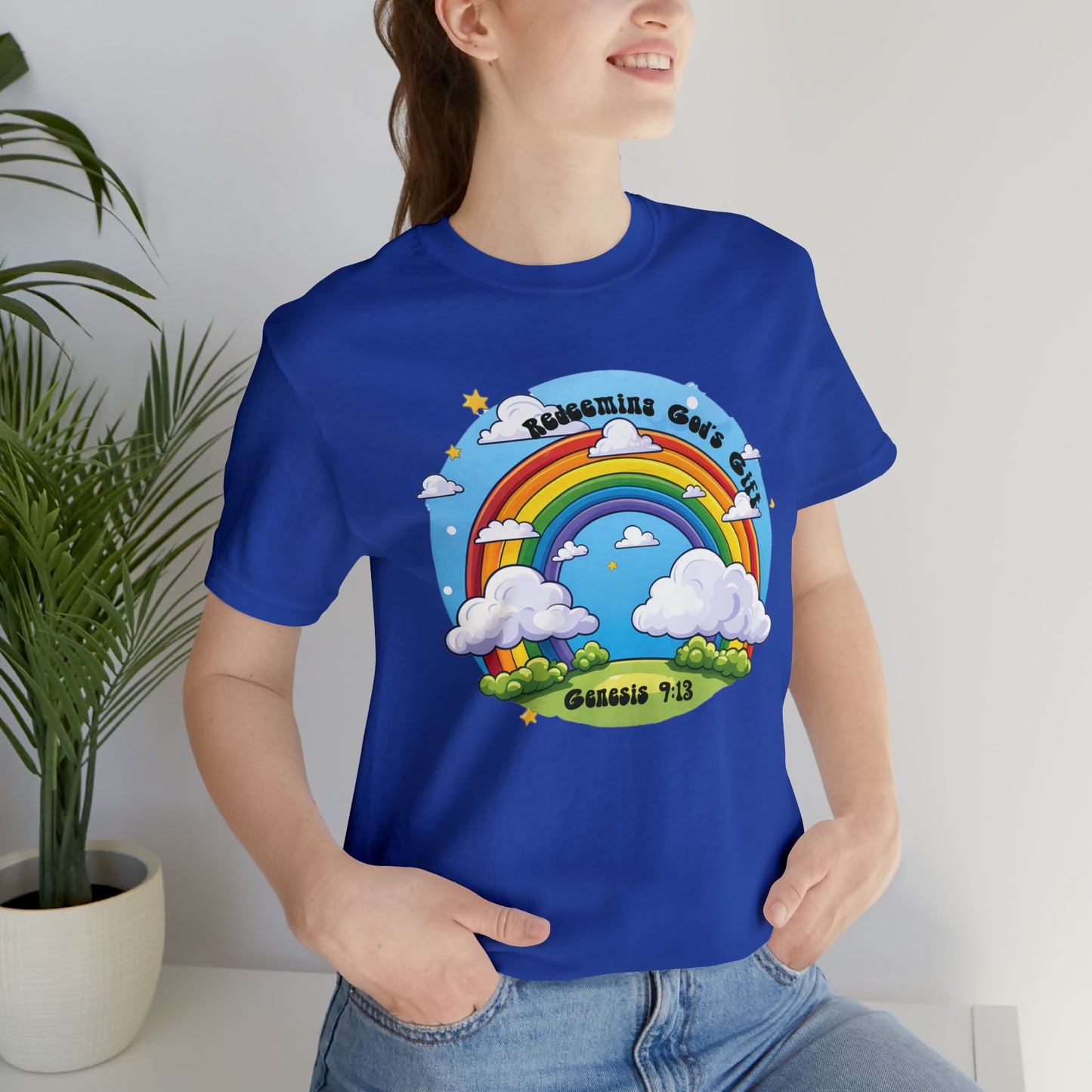 Christian Rainbow With Clouds T-Shirt