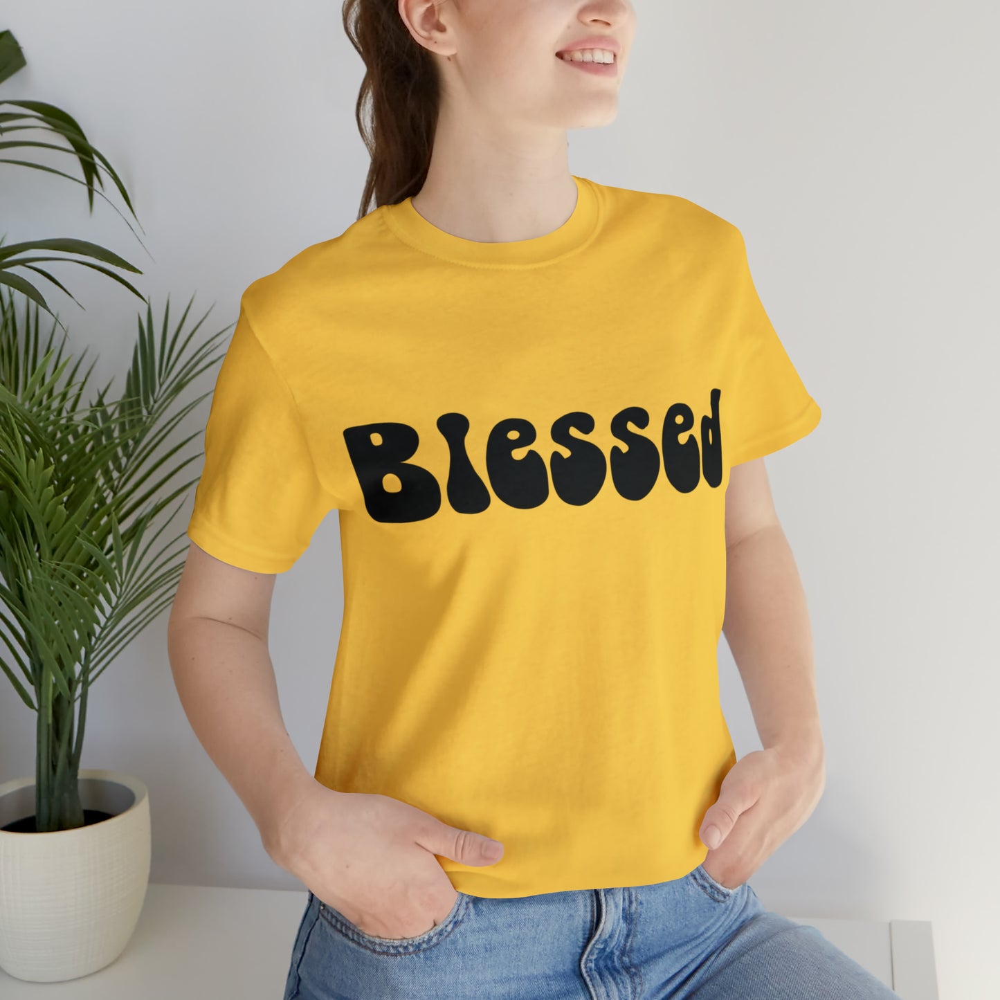 Groovy Blessed Black T-Shirt