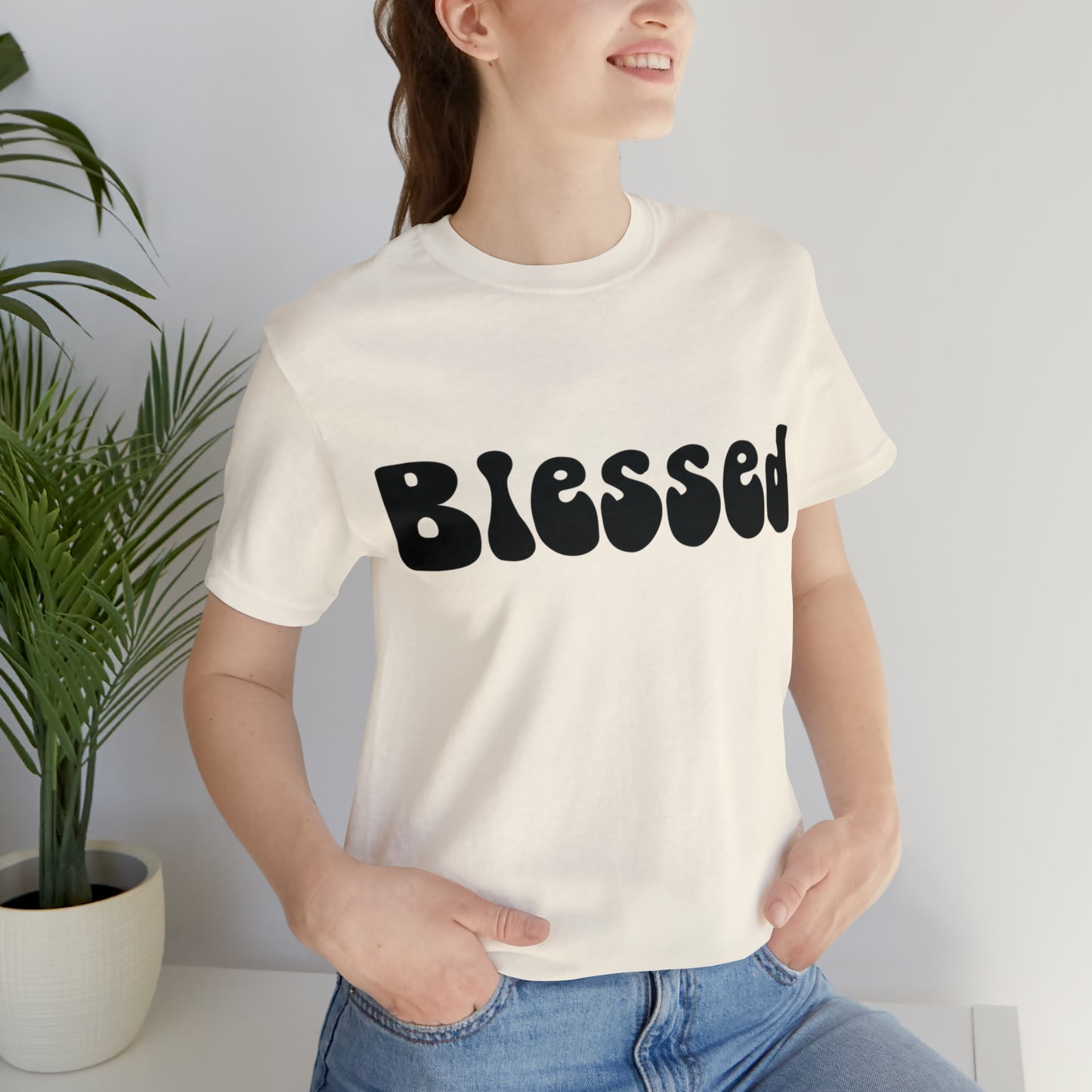 Groovy Blessed Black T-Shirt