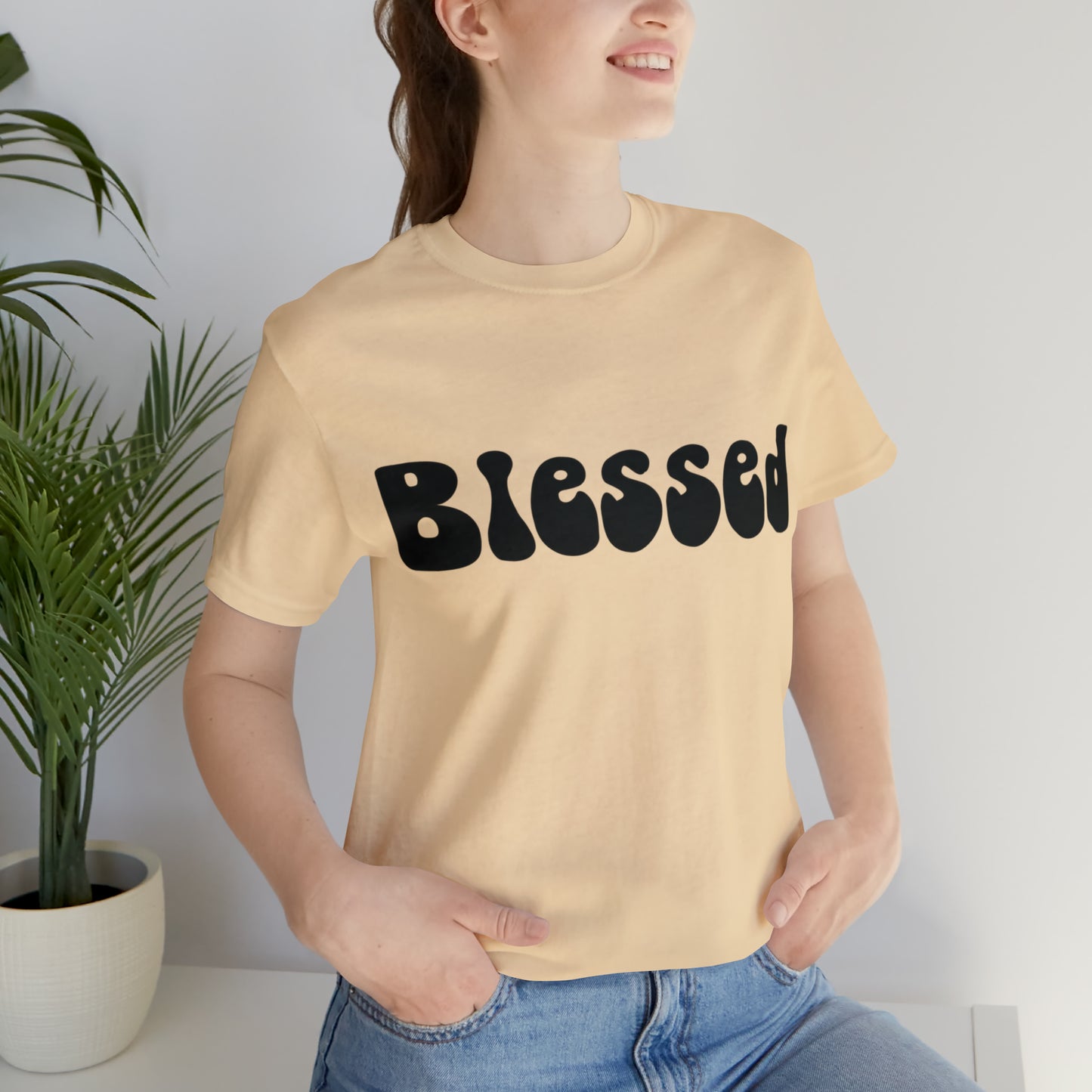 Groovy Blessed Black T-Shirt