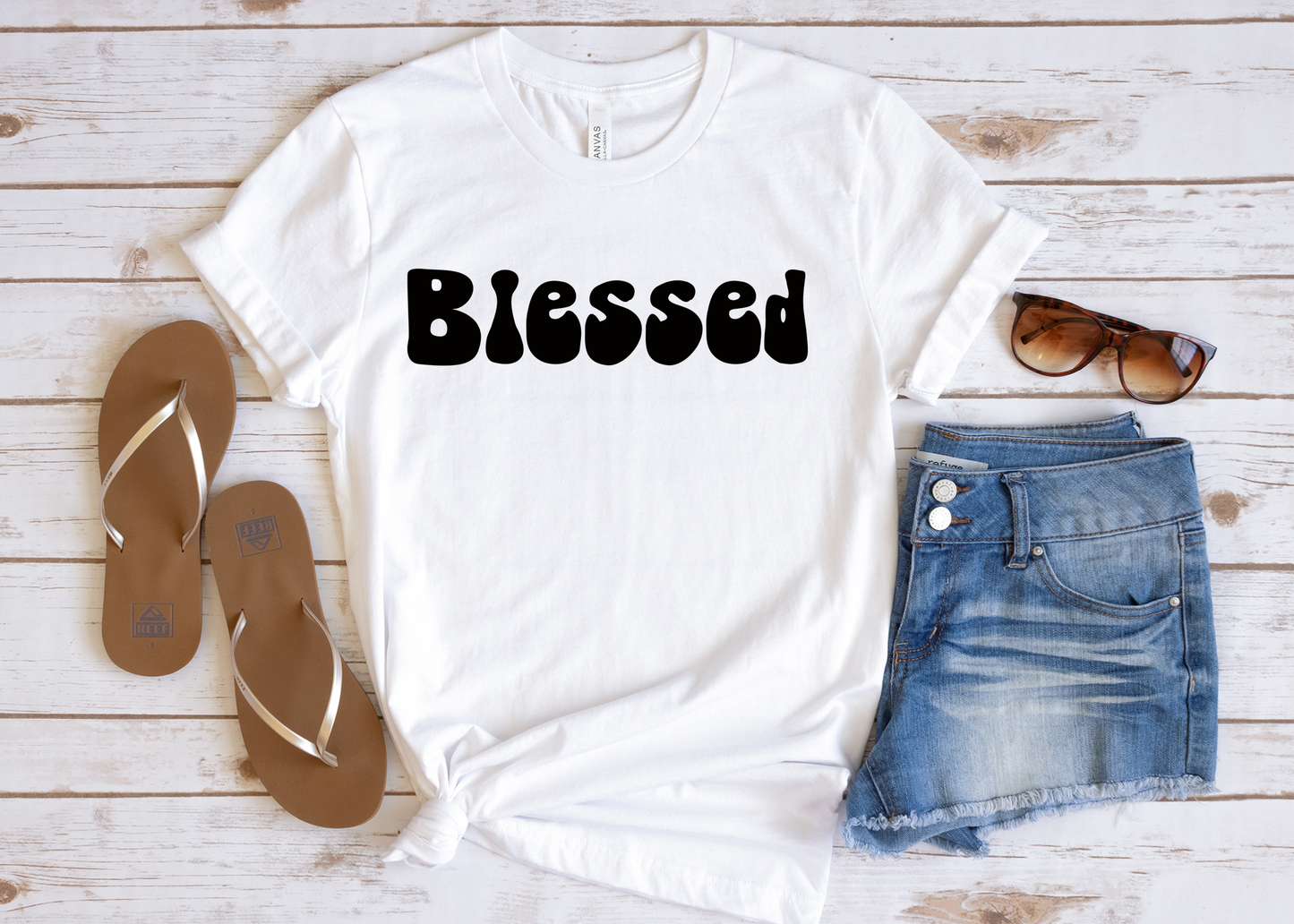 Groovy Blessed Black T-Shirt