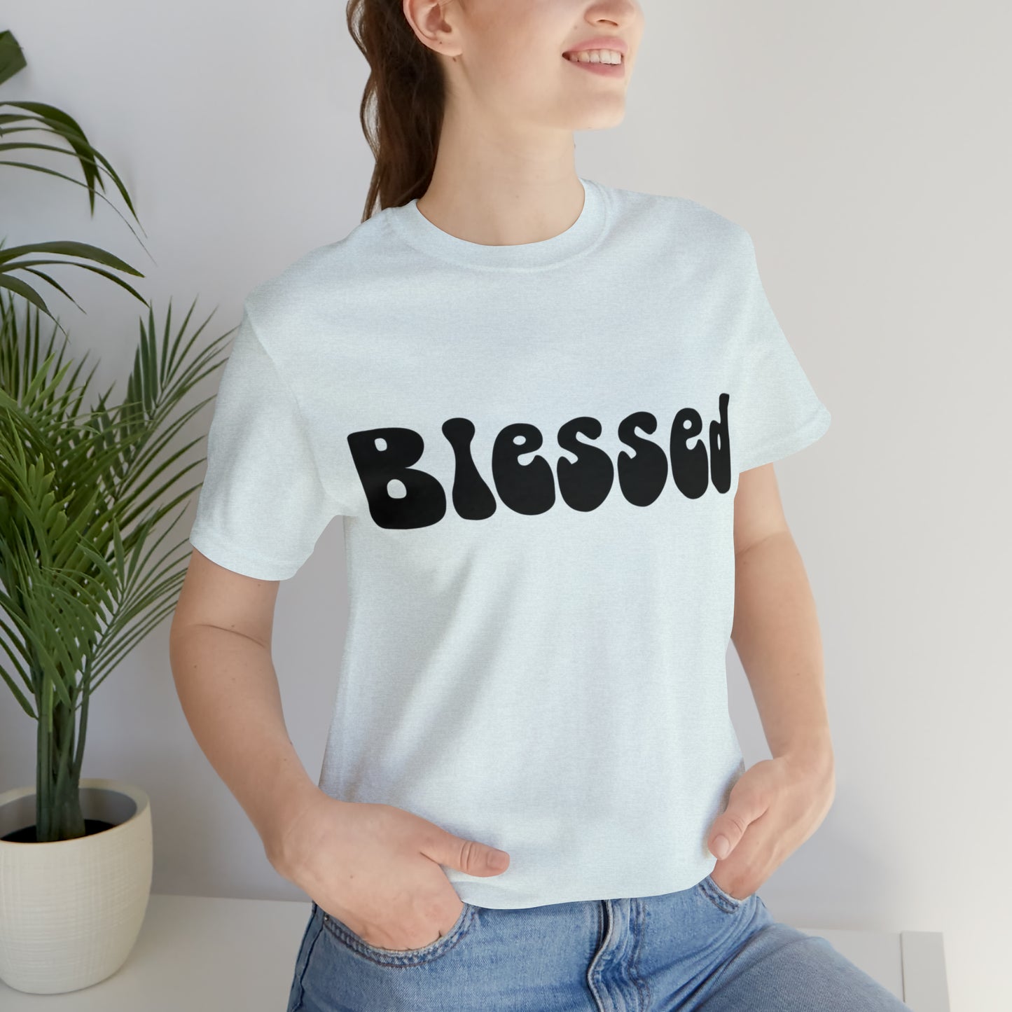 Groovy Blessed Black T-Shirt