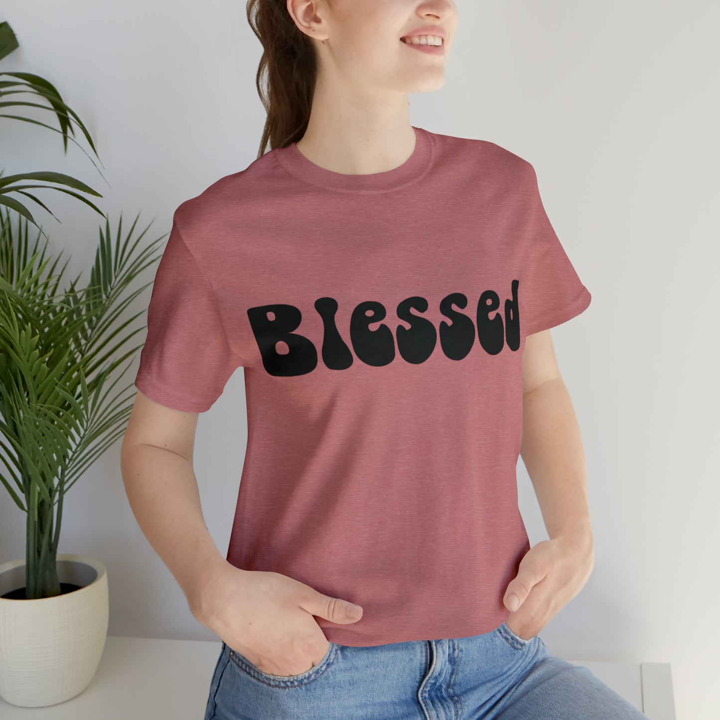 Groovy Blessed Black T-Shirt