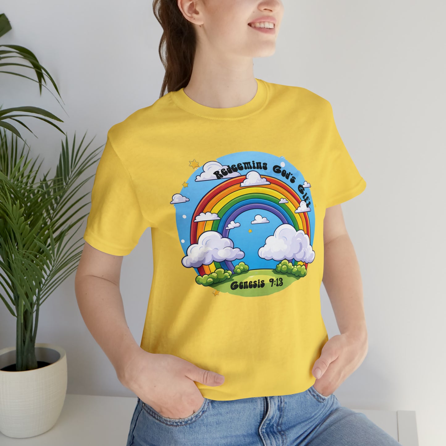 Christian Rainbow With Clouds T-Shirt